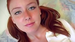 Cute homegrown redhead cant believe the size of his dick