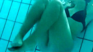 Underwater spying of a hot teen girl