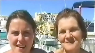 British extreme mother and daughter in spain