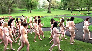 British naturist women in groups