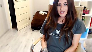 Webcam tgirl monster cumshot