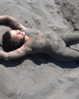 Horny gf 154 naturist girl posing at sea