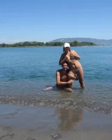 Horny gf 154 naturist girl posing at sea